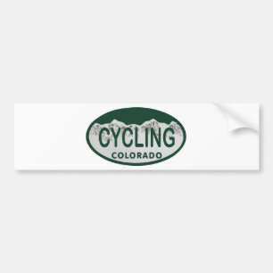 Pegatina Para Coche óvalo de ciclo de la licencia