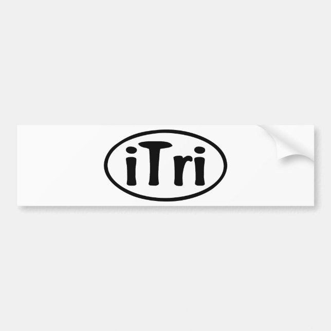 Pegatina Para Coche óvalo del iTri (Frente)