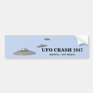 PEGATINA PARA COCHE OVNI CRASH 1947 - ROSWELL, NUEVA MÉXICO