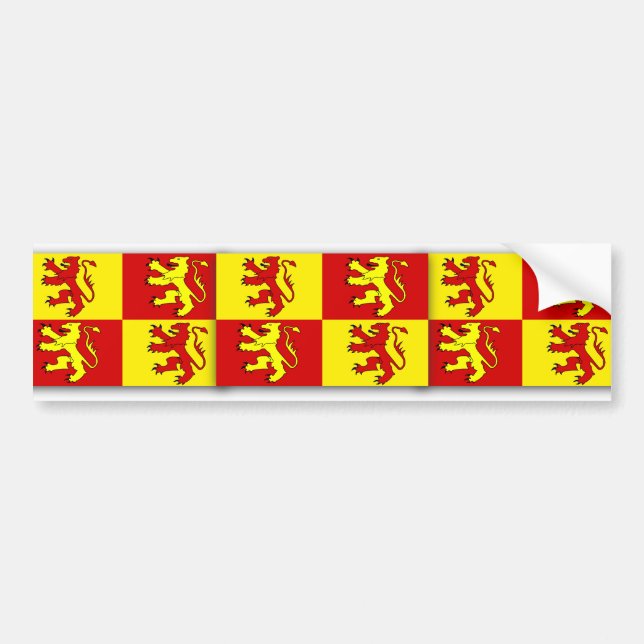 Pegatina Para Coche Owain Glyndwr, bandera de Reino Unido (Frente)
