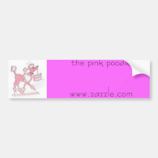 Pegatina Para Coche p5, poodlewww.zazzle.com rosado