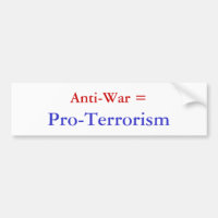 Pacifista =, Favorable-Terrorismo