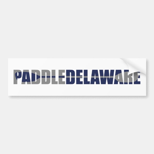 Pegatina Para Coche Paddle Delaware Kayaking (Frente)