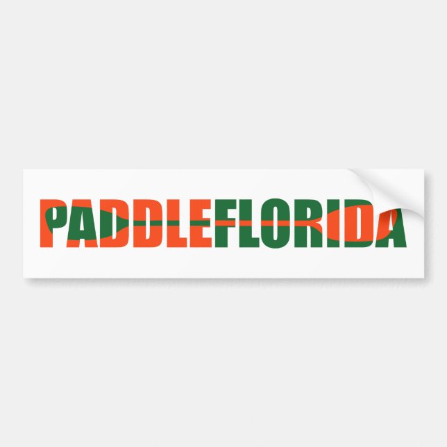 Pegatina Para Coche Paddle Florida Kayaking (Frente)