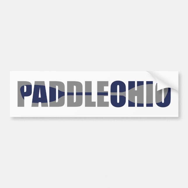 Pegatina Para Coche Paddle Ohio Kayaking (Frente)