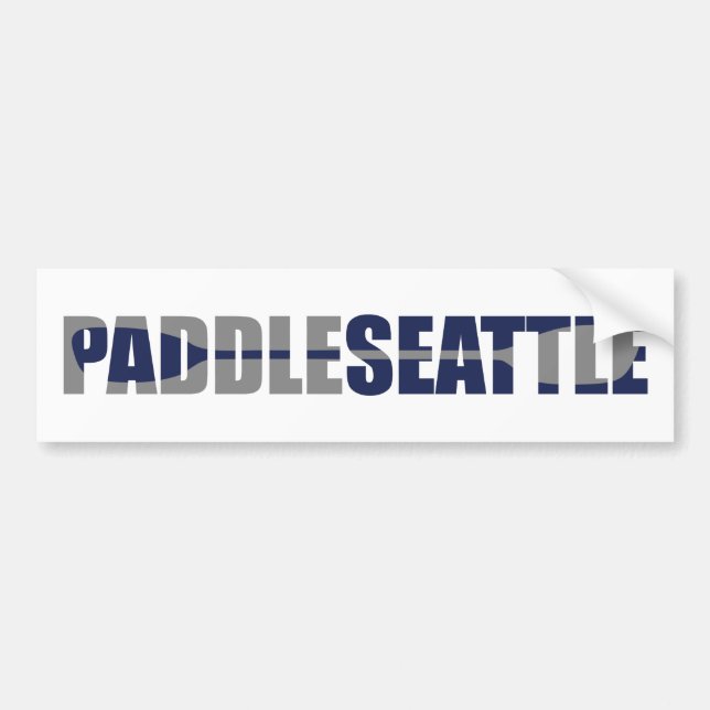 Pegatina Para Coche Paddle Seattle Kayaking (Frente)