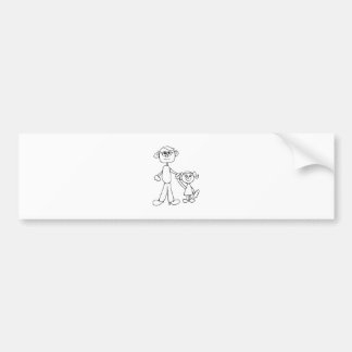 Pegatina Para Coche Padre e hija