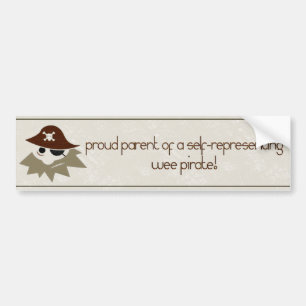 Pegatina Para Coche Padres piratas de Wee Pirate