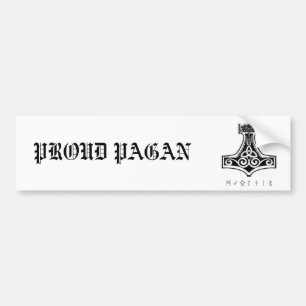 Pegatina Para Coche Pagan orgulloso/Mjolnir
