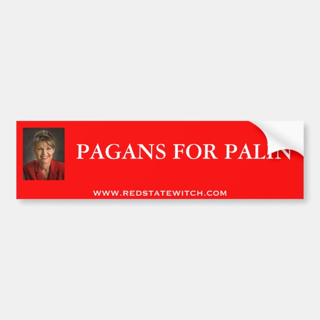PEGATINA PARA COCHE PAGANS PARA PALIN (Frente)