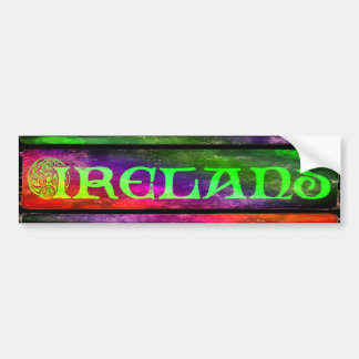 Pegatina Para Coche País de irlandés bordador, pegatina, arco iris, de