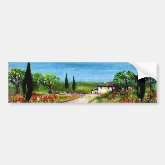 Pegatina Para Coche PAISAJE DE LA Toscana (Frente)