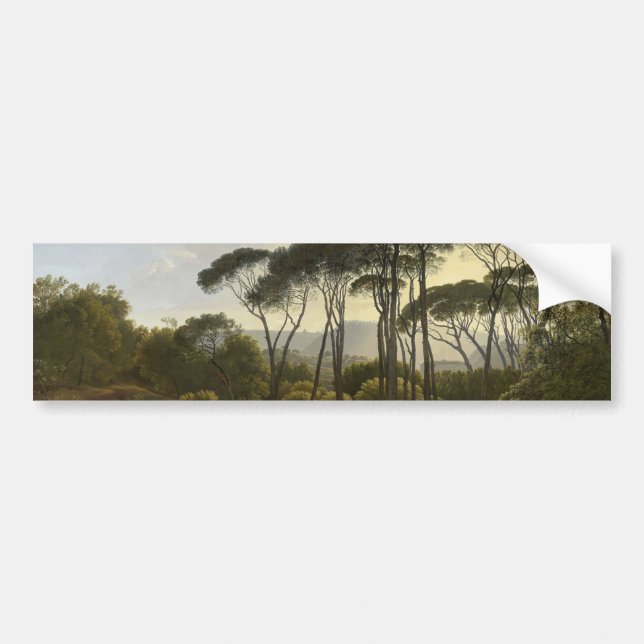 Pegatina Para Coche Paisaje italiano con pinos paraguas (Voogd) (Frente)