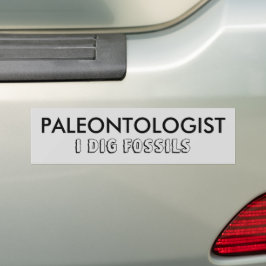 PEGATINA PARA COCHE PALEONTOLOGISTA QUE HAGO FOSSILS BOMBA