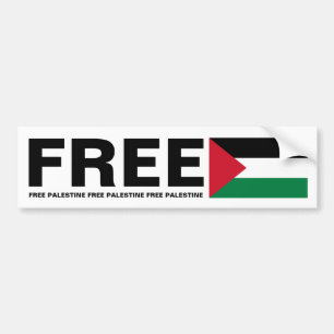 PEGATINA PARA COCHE PALESTINA LIBRE