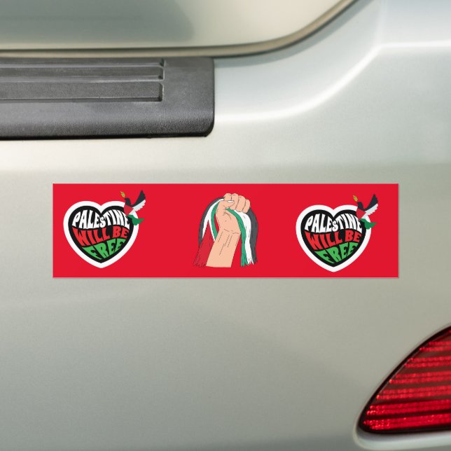 Pegatina Para Coche Palestina será libre (en coche)