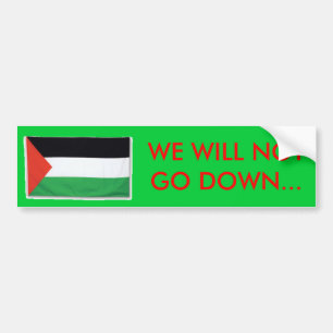Pegatina Para Coche PalestineFlagBig08, NOTGO TRAGAREMOS…