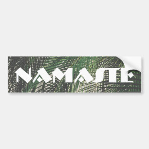 Pegatina Para Coche Palm Leaves Namaste