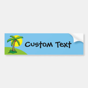 Pegatina Para Coche Palm Tree Personalizado Bumper Sticker