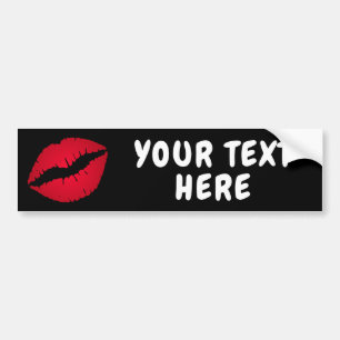 Pegatina Para Coche Palo de labios rojo diva labios negro