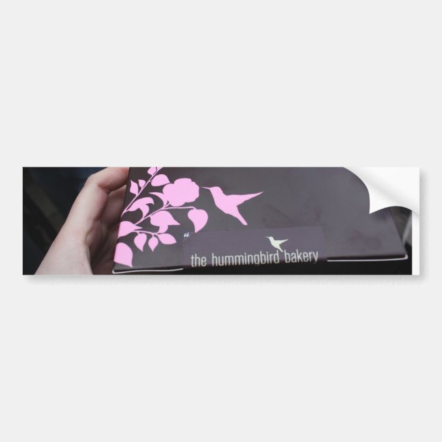 Pegatina Para Coche Panadería del colibrí (Frente)
