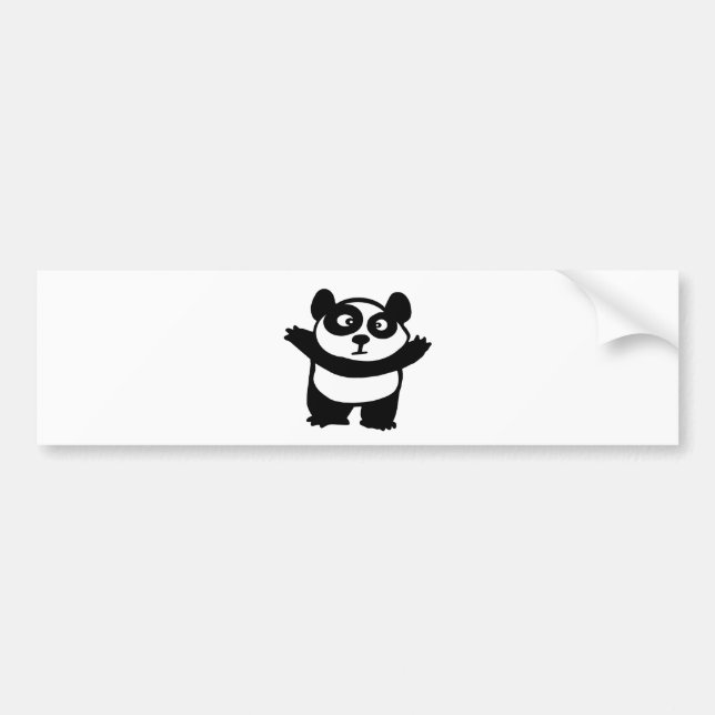 Pegatina Para Coche panda (Frente)