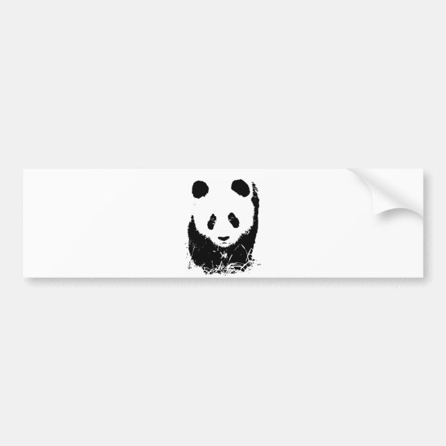 Pegatina Para Coche Panda (Frente)