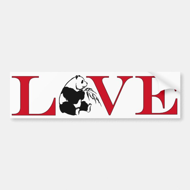 Pegatina Para Coche Panda Bear Lover Bumpersticker (Frente)