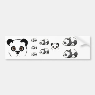 Pegatina Para Coche Pandas