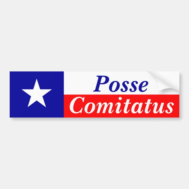 Pegatina Para Coche Pandilla Comitatus de Tejas (Frente)