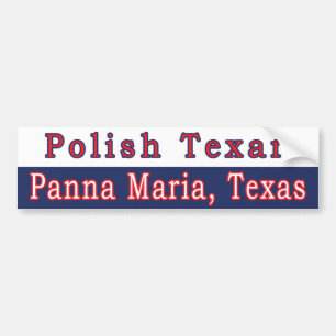 Pegatina Para Coche Panna Maria Texan Texan Bumper Sticker