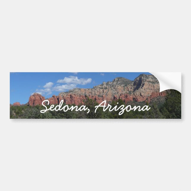 Pegatina Para Coche Panorama de rocas rojas en Sedona Arizona (Frente)