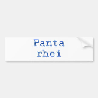 Pegatina Para Coche Panta rhei "Todo fluye"