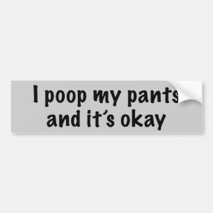 Pegatina Para Coche Pantalones de Poopy