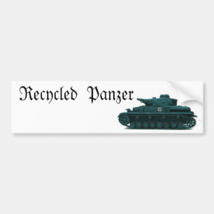 Pegatina Para Coche Panzer reciclado