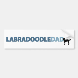 Pegatina Para Coche Papá de Labradoodle