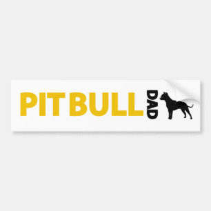 Pegatina Para Coche Papá de Pitbull
