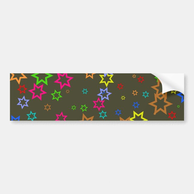 Pegatina Para Coche Papel pintado de la estrella (Frente)