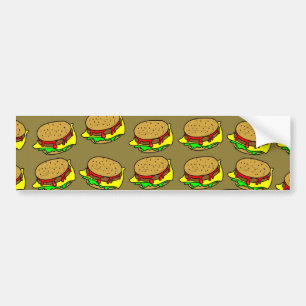 Pegatina Para Coche Papel pintado de la hamburguesa