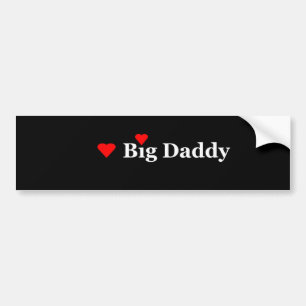 Pegatina Para Coche Papi grande del corazón