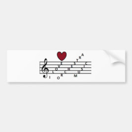 Pegatina Para Coche Para el amante de la música orquistra