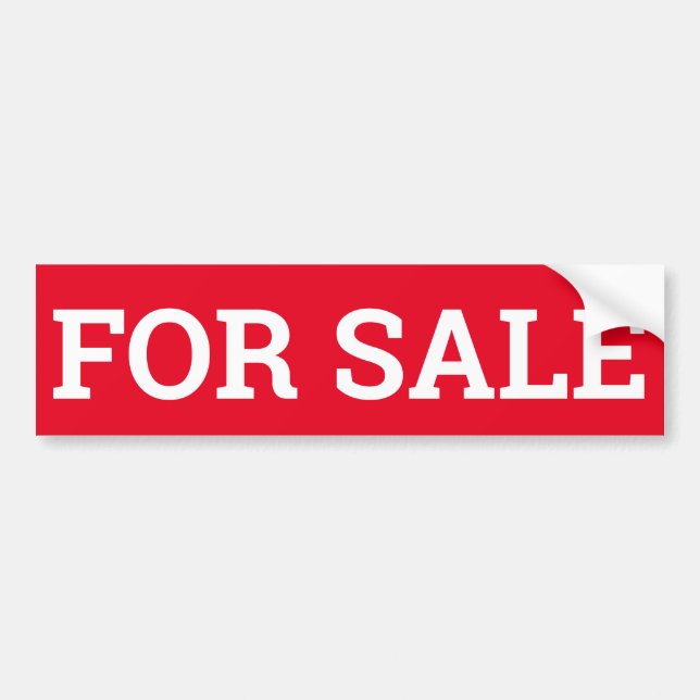 Pegatina Para Coche PARA el signo/pegatina de VENTA/MAGNET (Frente)
