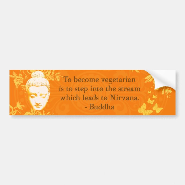 Pegatina Para Coche Para llegar a ser vegetariano… (Frente)