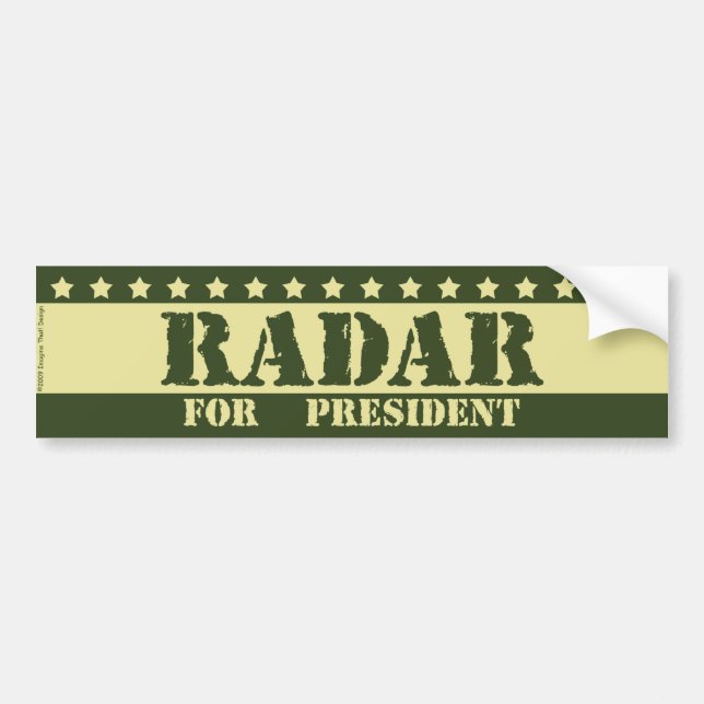 Pegatina Para Coche Para presidente Radar (Frente)