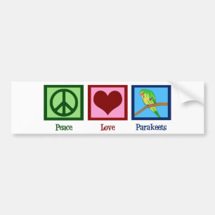 Pegatina Para Coche Paracaídas de amor por la paz