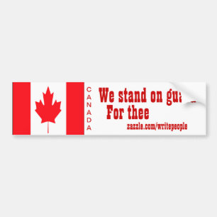Pegatina Para Coche parachoque canadiense stickerswe de guardia