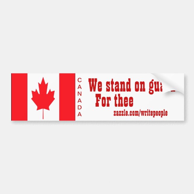 Pegatina Para Coche parachoque canadiense stickerswe de guardia (Frente)