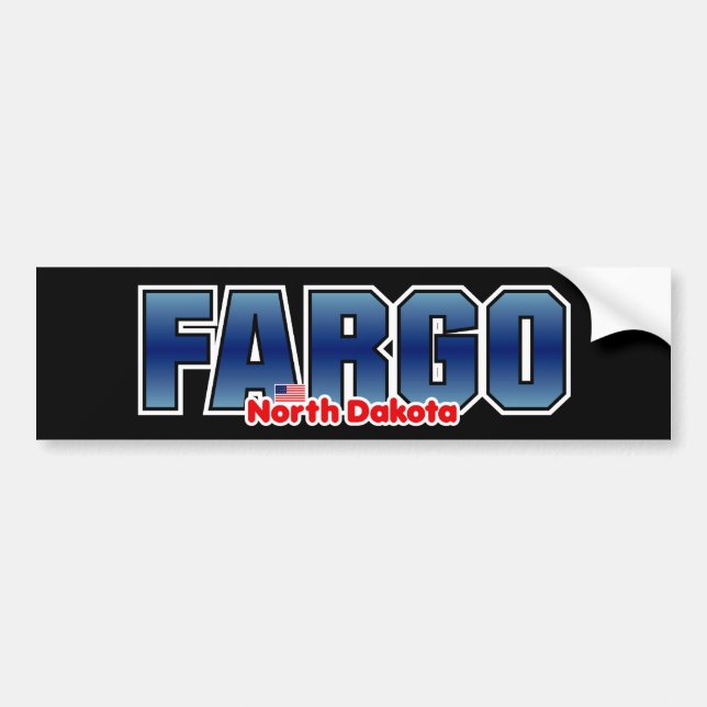 Pegatina Para Coche Parachoque de Fargo (Frente)