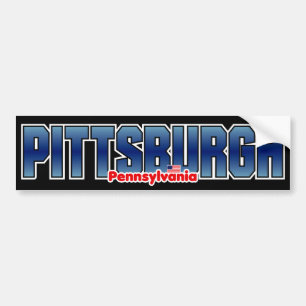 Pegatina Para Coche Parachoque de Pittsburgh