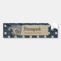 Parachoque de relojes de punk góticos y cráneos de